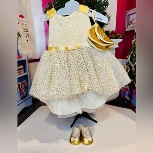 American Girl Truly Me 2015 Gorgeous Gold Outift, Holiday, Christmas